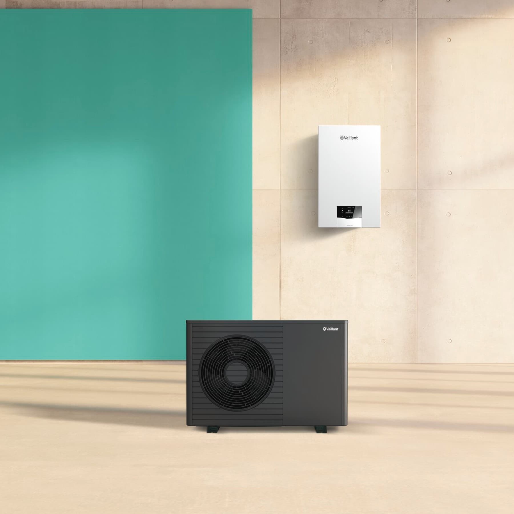 System hybrydowy z pompą ciepła aroTHERM plus i kondensacyjnym kotłem gazowym ecoTEC plus