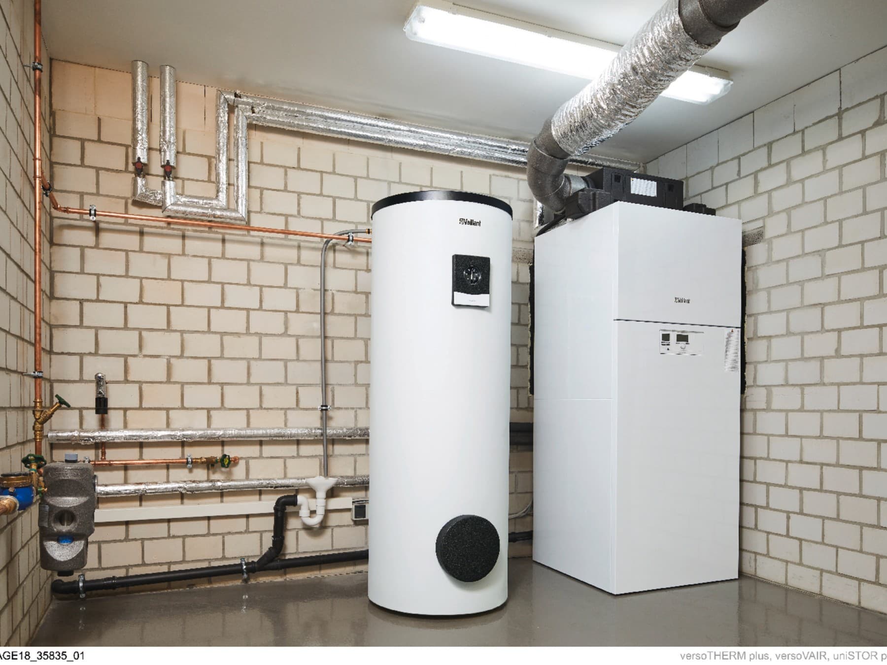 Magazyn Vaillant w piwnicy